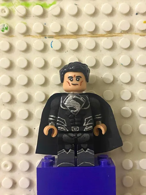 LEGO Custom Black Suit Superman Minifigure
