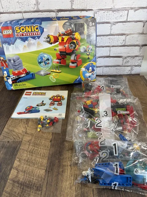 LEGO Sonic Vs. Dr. Eggman's Death Egg Robot (76993) 100% Complete - Open Box!