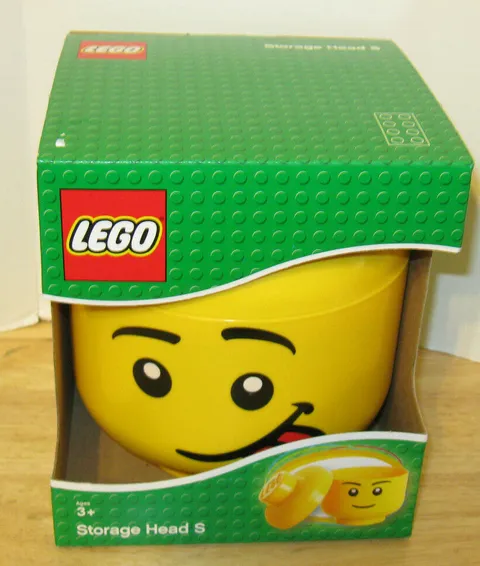 Lego Yellow Storage Head S Container Face w/ Tongue NIP VHTF