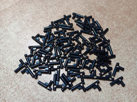 LEGO LOT OF 70 BLACK MINIFIGURE UTENSIL ELABORATE HOSE NOZZLE BLASTER #60849