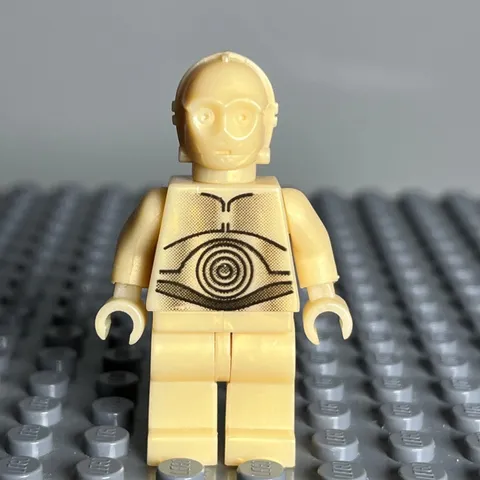 LEGO Star Wars C-3PO Pearl Light Gold Minifigure SW0010 rare from 2000
