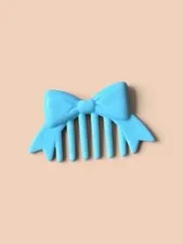 Mattel Barbie Doll Diorama Accessory Small BLUE Comb With Bow