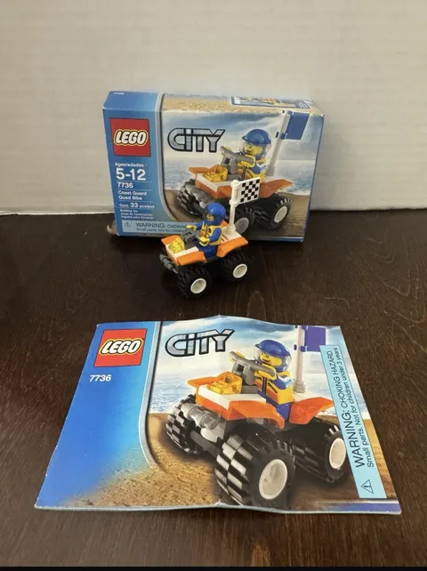 LEGO City Coast Guard 7736 Complete Set w/ Minifigure Manual Box Retired