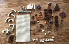 Lego Lot Light  Dark Brown 95 Pieces Replacement parts Building Blocks
