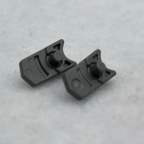 LEGO 15392 Dark Bluish Gray Projectile Launcher Part, Trigger for Gun (x2)