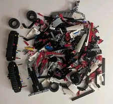 LEGO Technic Black And White Panels And Parts 1.25 Pounds Bulk Lot Genuine