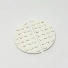 22888 LEGO Parts Plate Round Corner 4x8 Double WHITE (2)