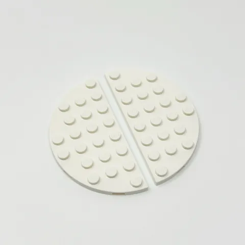 22888 LEGO Parts Plate Round Corner 4x8 Double WHITE (2)