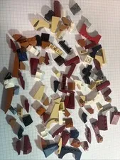 LEGO Lot 100+ Slopes, Arches, Curved & Angled Bricks Mixed Colors Bulk Parts