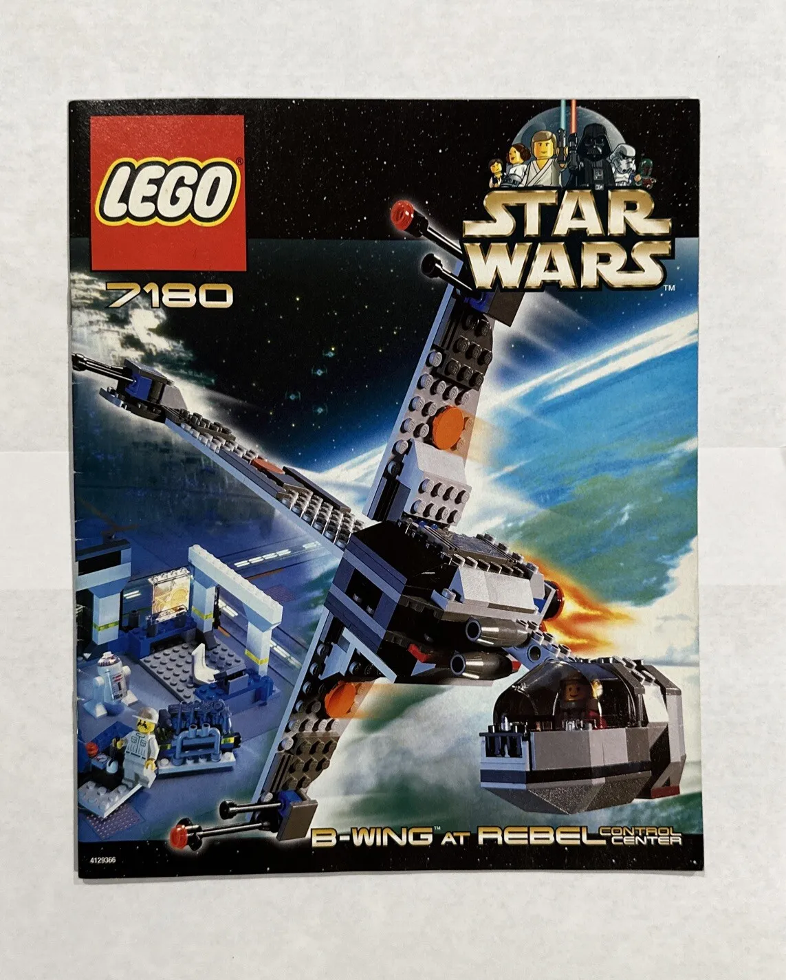 [ Instruction Manual ONLY ] Lego 7180 Star Wars B-Wing at Rebel Control Center