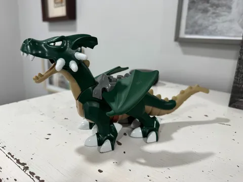 LEGO DUPLO Large Dragon w/ Saddle Tan Underside 2004 From Sets 4785 7846
