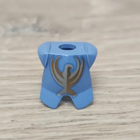 Lego 2587pb08 Medium Blue Minifigure Armor Breastplate Jayko Gold Hawk Pattern