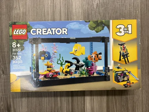 Brand New Sealed 31122 Lego Creator 3 in 1 Fish Tank 352 Pieces
