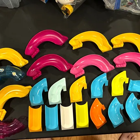 Lego Playground Slide Lot Of 20 Friends Pink Blue Yellow white orange and tubes