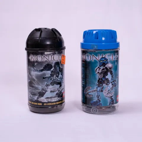 LEGO 8603 Bionicle Toa Whenua & Gali Nuva (8570) Incomplete Set WITH Canisters