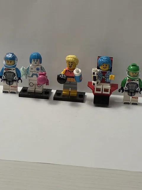 LEGO Minifigures Series 26 Space Astronaut Minifigure Lot of 5 Blue/White