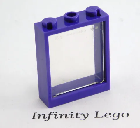 8 LEGO Dark Purple Window Frame 1x3x3 Clear Glass Knight  Bus Potter 75957 51239