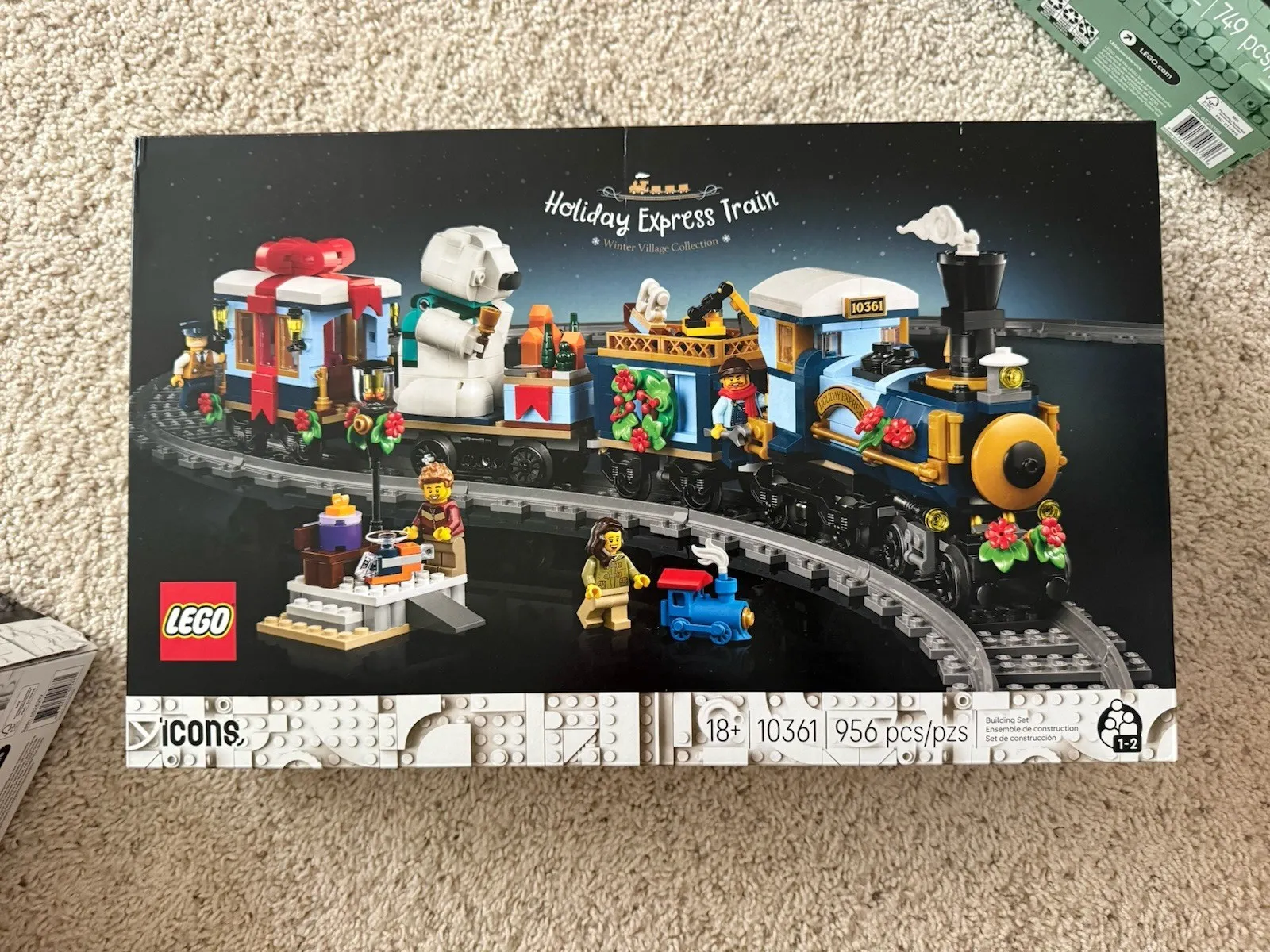 LEGO Icons: Holiday Express Train 10361 Building Set, Sealed Box is Worn
