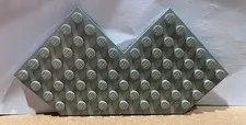 LEGO 2401 Light Gray Wedge, Plate 10 x 10 with 4 x 4 Cutout and Cut Corner