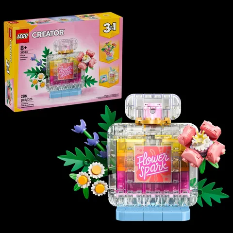 LEGO Creator 3 in 1 Floral Decor Perfume Bottle 31383 BRAND NEW SEALED