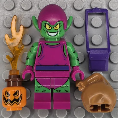 Lego Marvel Super Heroes Minifigure SH0271 Green Goblin Magenta Outfit