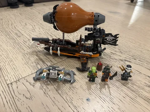 LEGO NINJAGO: Raid Zeppelin Lego Set 95% Complete. No Box Or Manual.