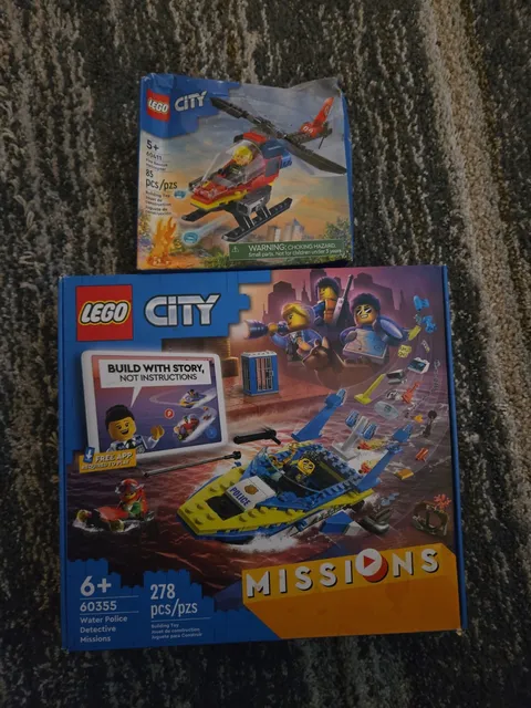 NEW LEGO CITY: Water Police Detective Missions (60355) 278 PIECE LEGO SET