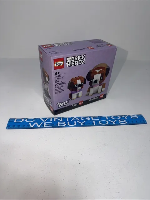 NEW LEGO Brickheadz 40543 St. Bernard RETIRED Pets Adult + Puppy NIB SEALED