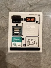 Lego Stranger Things "The Squawk" Radio Station WSQK GWP Sticker Sheet - 40891