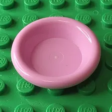 LEGO Dish Bowl Piece Pink Plastic Single Part 1 Piece 1 Part L0514