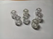 LEGO LOT 7 TRANS CLEAR MINIFIGURE UTENSIL CRYSTAL BALL GLOBE 2X2X2 #30106
