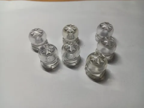 LEGO LOT 7 TRANS CLEAR MINIFIGURE UTENSIL CRYSTAL BALL GLOBE 2X2X2 #30106