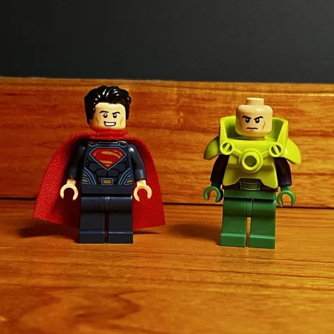 LEGO DC Superman & Lex Luthor Minifigures Lot of 2 Authentic