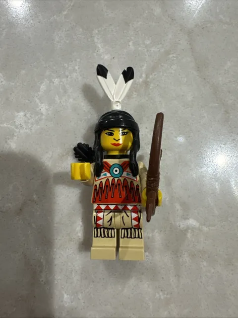 LEGO ww018 Female Indian 4 - Black Quiver Western Wild West Cowboy Complete