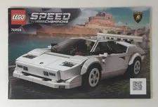 Lego 76908 Lamborghini Countach Instruction Manual Book Only - No Bricks