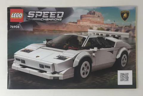 Lego 76908 Lamborghini Countach Instruction Manual Book Only - No Bricks