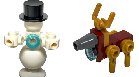 NEW Lego Marvel Holiday Iron Snow Man & Iron Reindeer Mini Sets