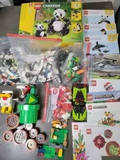 Lego Mixed Incomplete Lot; Piranha Plant, Panda, Minecraft, Aston Martin