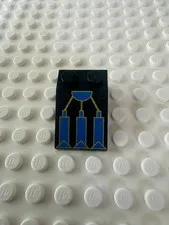 LEGO Slope 33 3 x 2 with RoboForce Blue and Gold Mechanical Foot 3298pb017