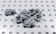 LEGO Lot of 6 Dark Bluish Gray 1x1 Modified Plates w/ Clip on End BP