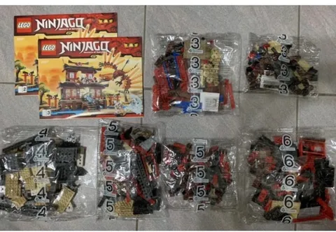 LEGO Ninjago 2507 Fire Temple  No Dragon No Minifigures Free shipping