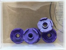LEGO Parts - Dark Purple Tile, Round 2 x 2 with Open Stud - No 18674 - QTY 5