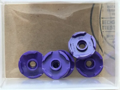 LEGO Parts - Dark Purple Tile, Round 2 x 2 with Open Stud - No 18674 - QTY 5