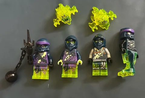 LEGO NINJAGO Possession (S5) 4 Figure Lot Legacy Ghost Warriors W/Ghosts