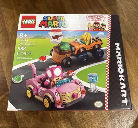 lego super mario mariokart 72044 piranha plant power up pursuit sealed