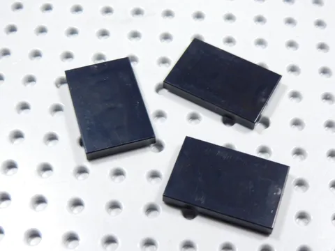 LEGO Lot of 3 Black 2x3 Smooth Tiles Plates BH