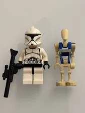 LEGO® Star Wars Battle Droid Pilot sw0360 & Clone Trooper (Phase I) sw0442 - Lot