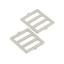 2x LEGO Prison Window Bars 1x4x3 Old Light Gray 6398 4240294 6016