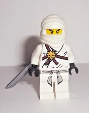 LEGO Ninjago Minifigure Pilot Season Zane Good Condition