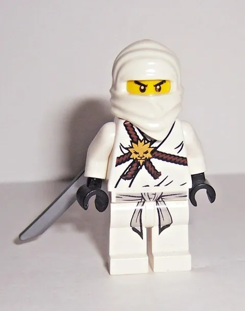 LEGO Ninjago Minifigure Pilot Season Zane Good Condition
